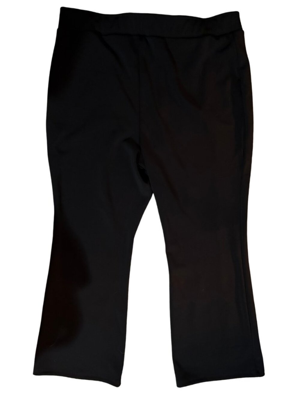 IMAN Global Chic Pants 1XP Black Pull On Dress Pants NWT Front Seam Stretch Plus